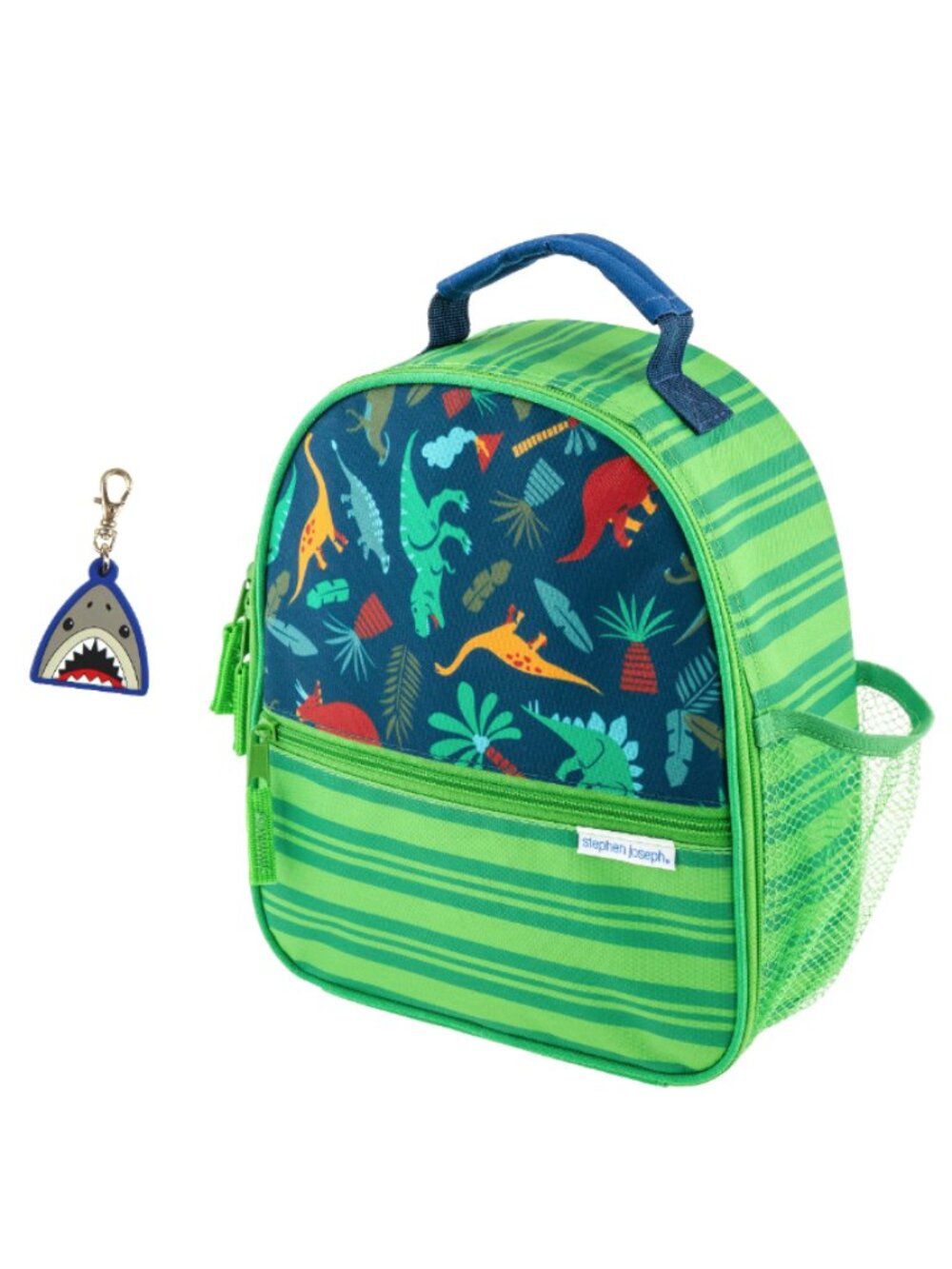 Stephen Joseph Insulated Dinosaur Lunch Box with Megalodon Shark Zipper Pull